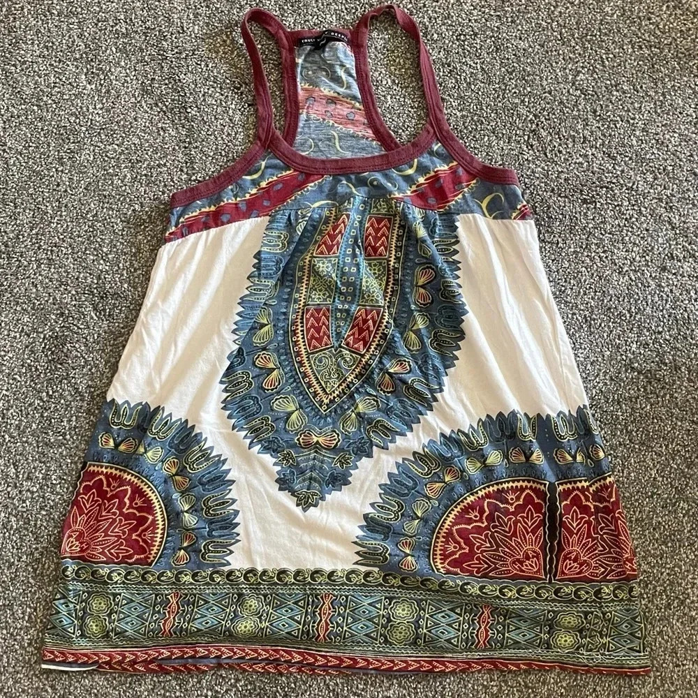 Women’s Truly Madly Deeply Boho racerback tank top XS - Picture 2 of 5